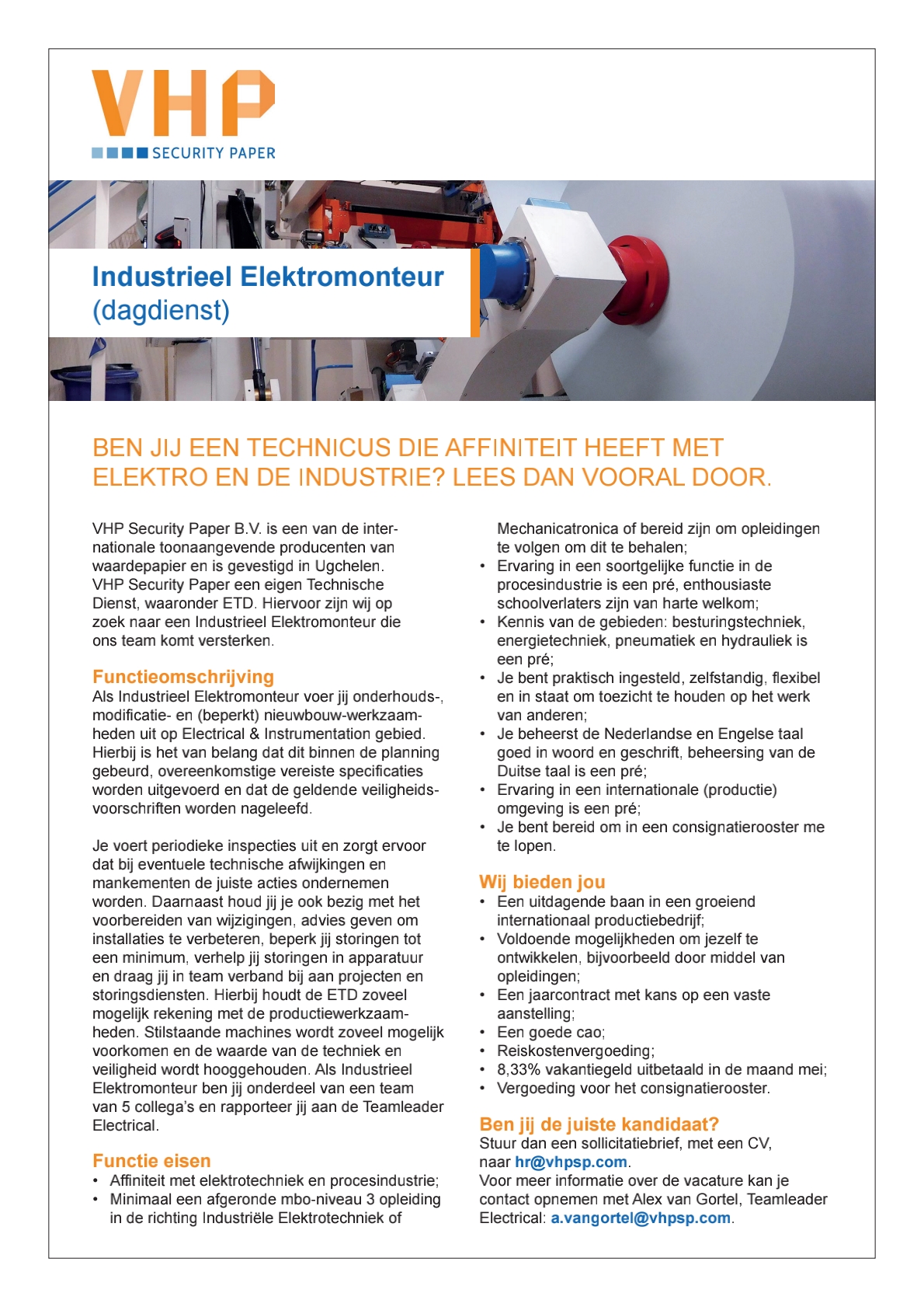 Industrieel Elektromonteur