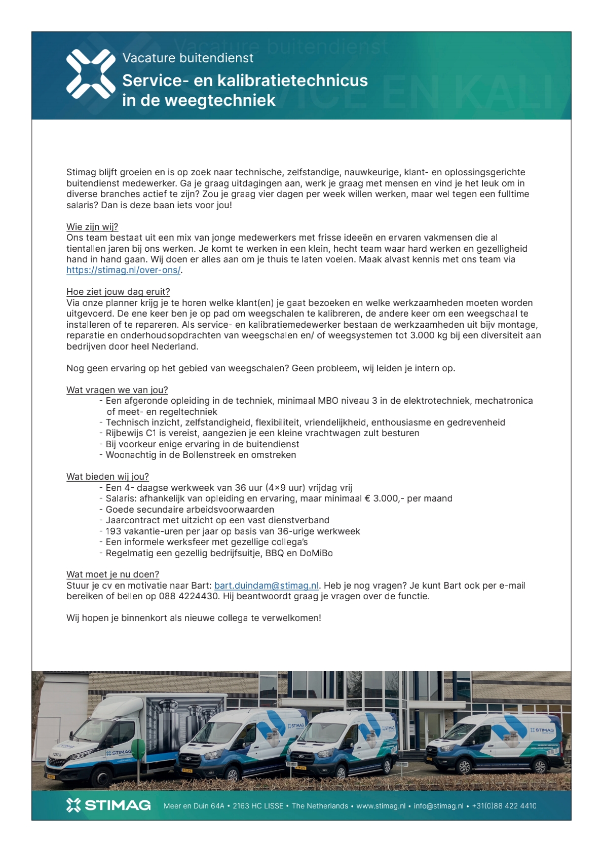 Service en Calibratie Technicus