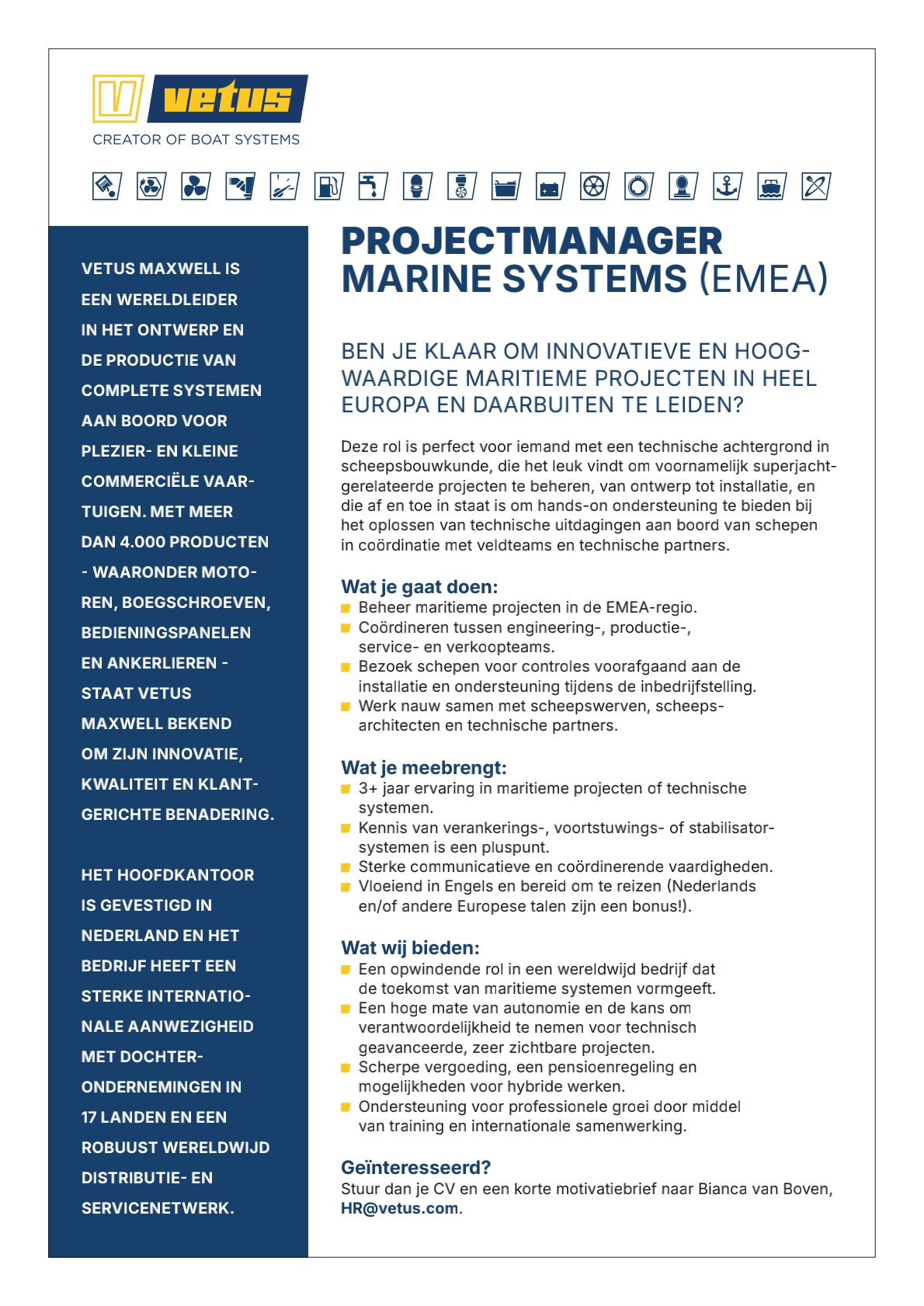 Projectmanager Marine Systems