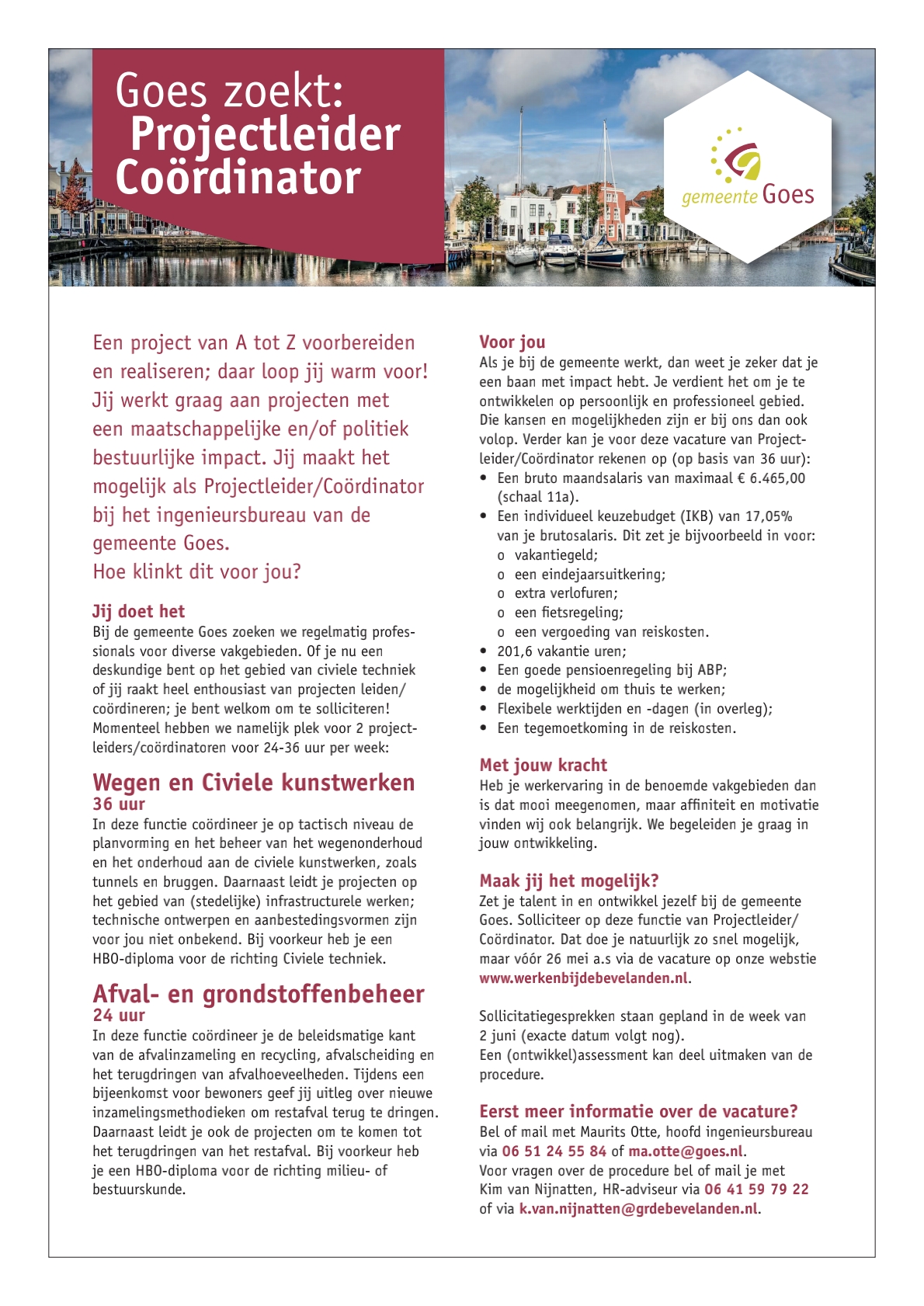 Projectleider Cordinator