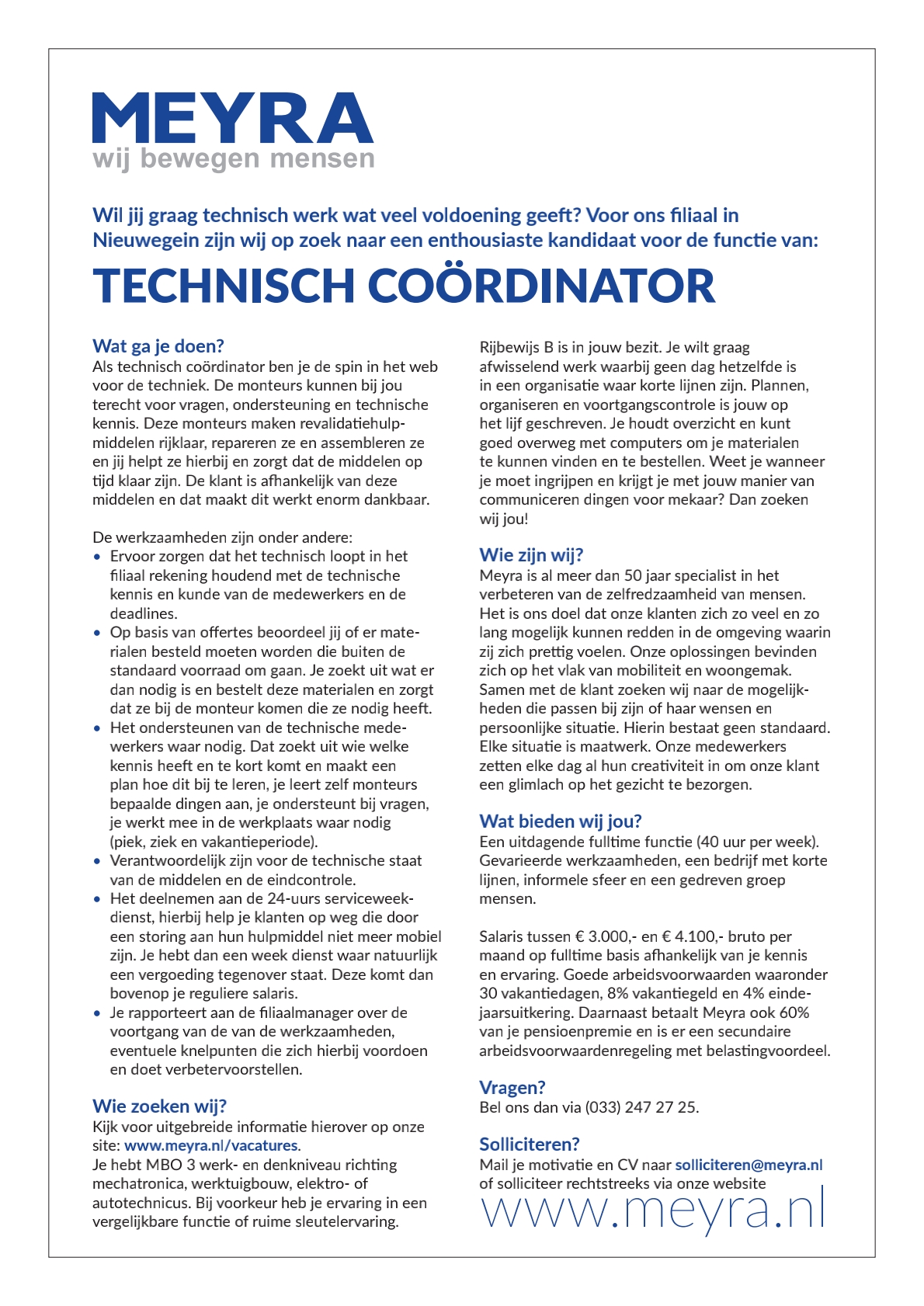 Technisch Cordinator