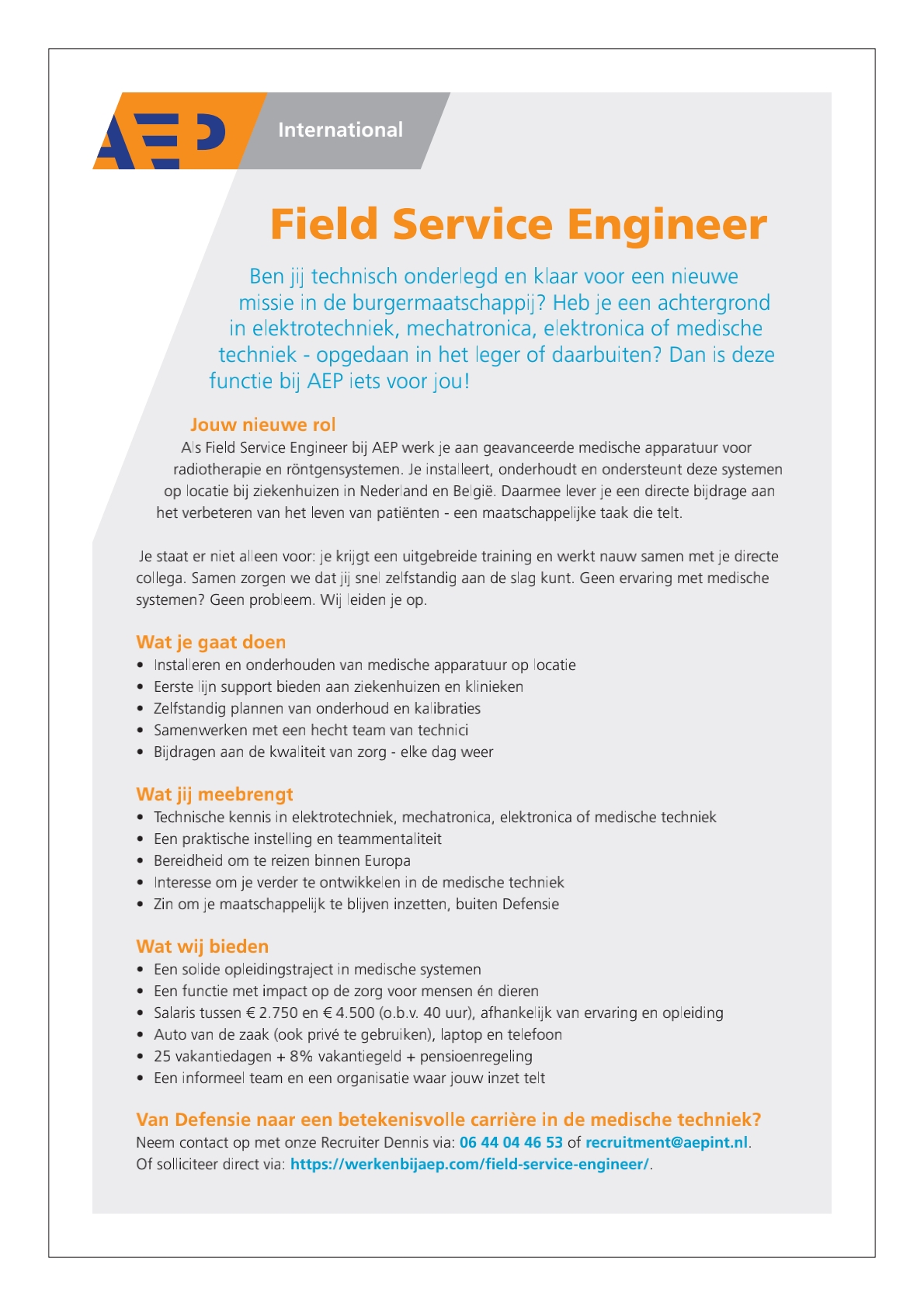 Field Service Engineer